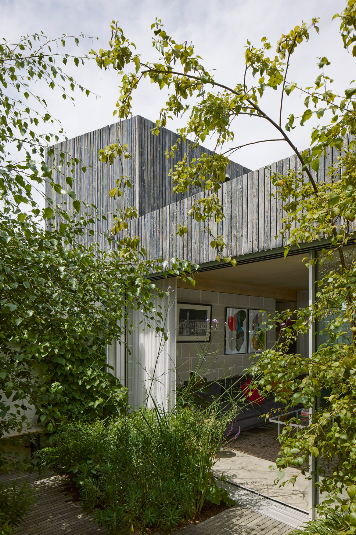 Catching Sun House, designed by Studioshaw, is a RI - BA-award-winning home in London that opens into a courtyard. Image: James Brittai