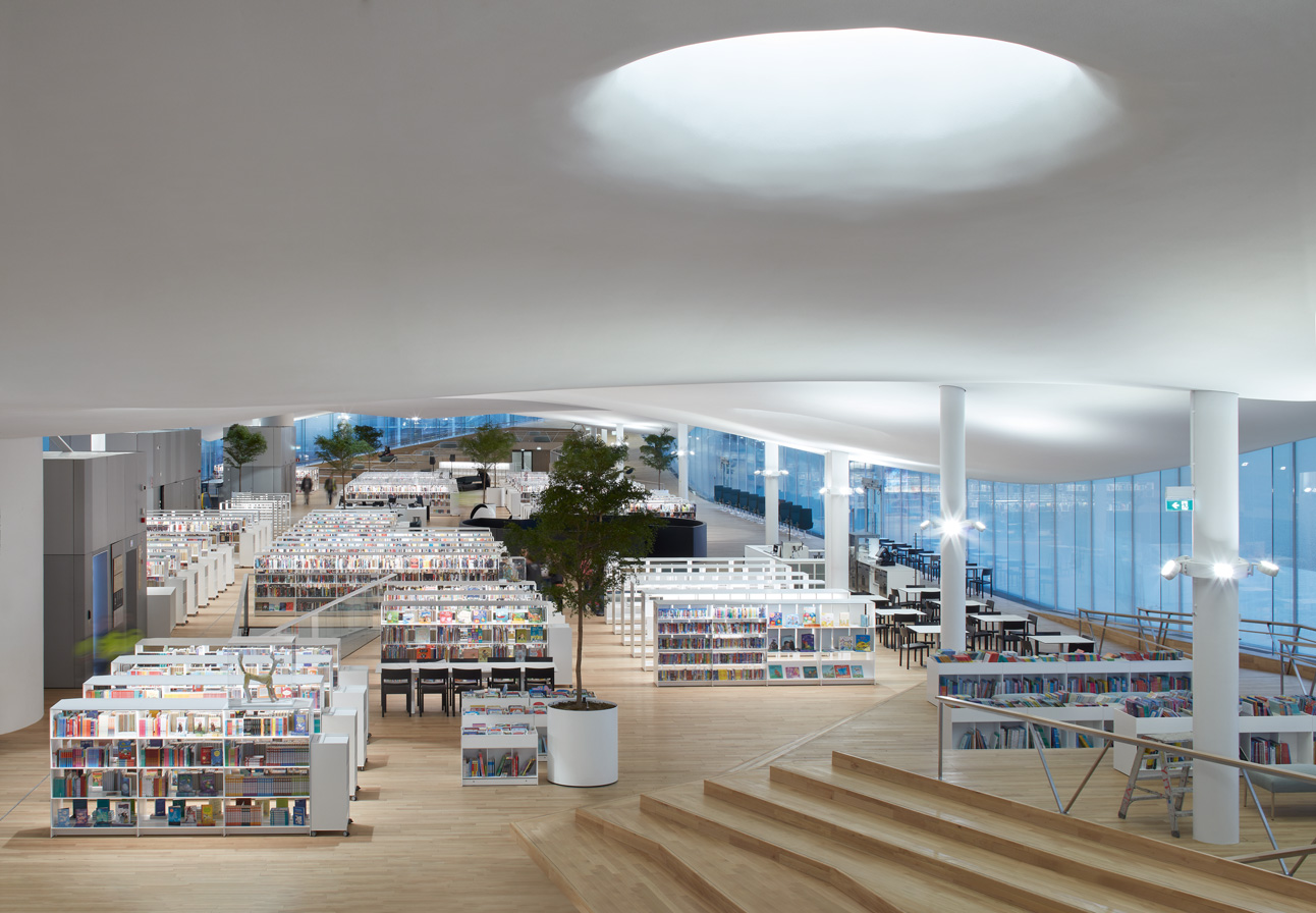 Book Heaven (third floor) at Oodi Central Library