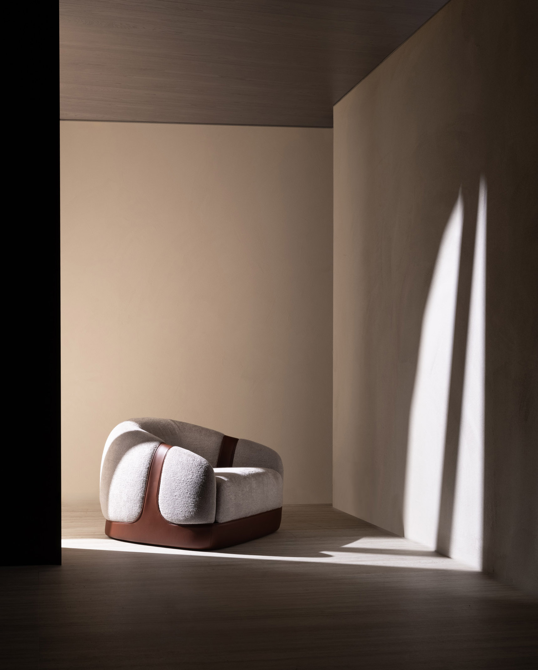 Corsetto armchair by Cristián Mohaded 