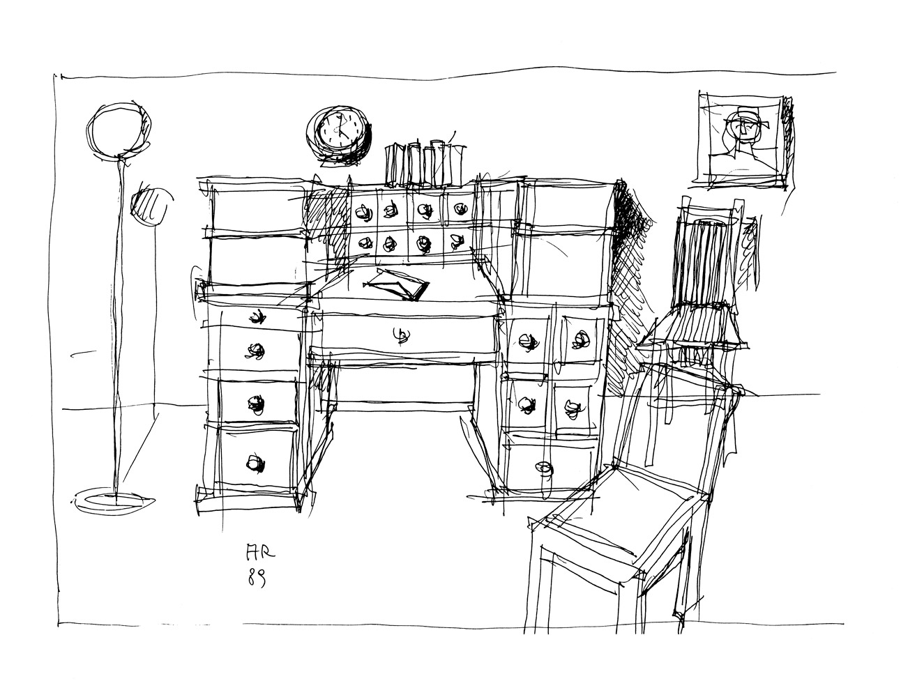 Aldo Rossi sketch; courtesy Fondazione Aldo Rossi