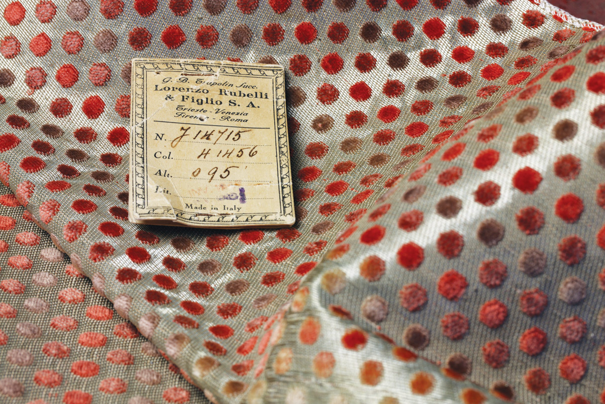 Punteggiato velvet by Gio Ponti, 1934; technical drawing; courtesy Rubelli Historical Archive