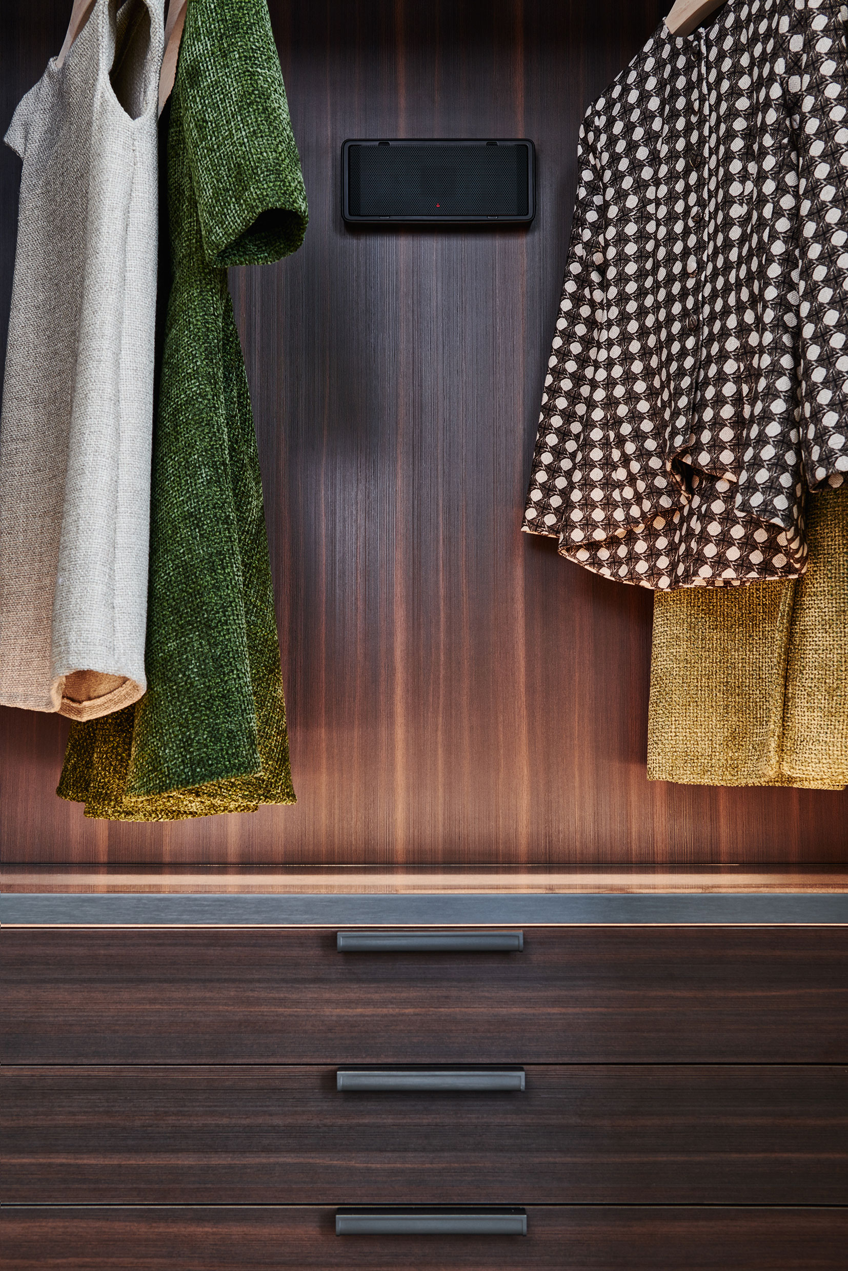 Closet with security touchscreen