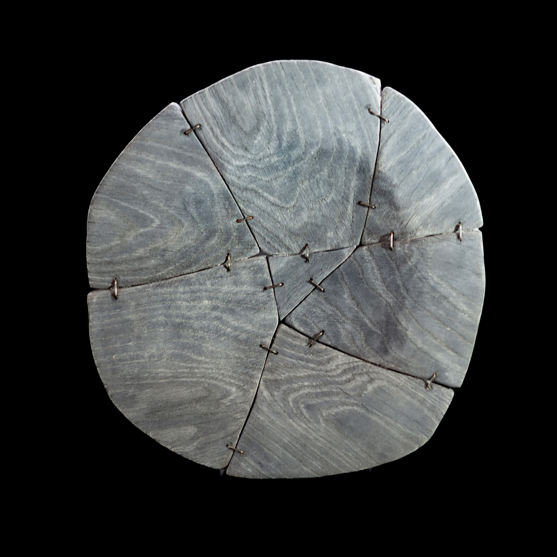 Legno cucito 475, a hand-sewn wooden sculpture made in 2020. Image: Michele De Lucchi