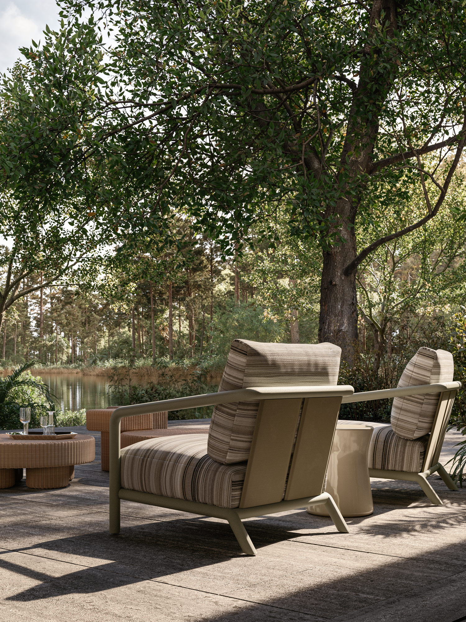 Molteni&C's Soleva collection by Vincent Van Duysen in an architecture by the designer